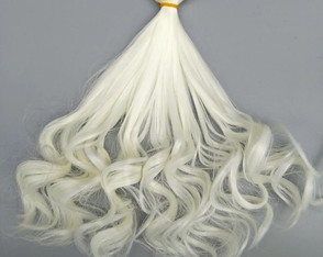 Cabelo Russo Ondulado p/ Boneca Tamanho 20 cm