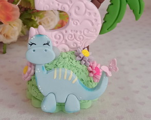 Vela Dinossauro Menina
