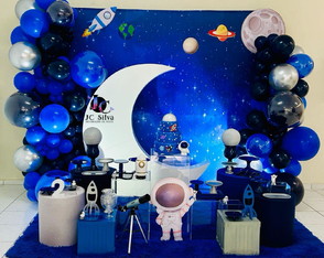 Locação Decoração Astronauta 2. Estamos na Zs de Sp.
