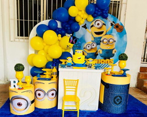 Locação Decoração Minions. Atendemos Zs/sp