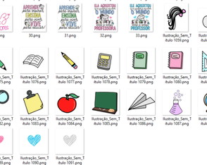 Arte Flork Professor e Professora, Frases Mais Elementos Png