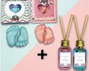 Kit30 Lembrancinhas 15 Pesinhos + 15 Aromatizador