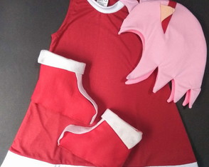 Fantasia Amy Rose Algodão