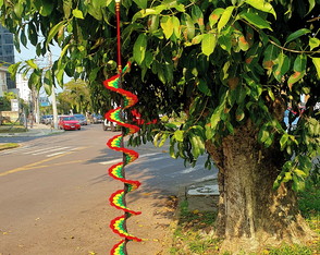 Cata Vento Espiral de Crochê