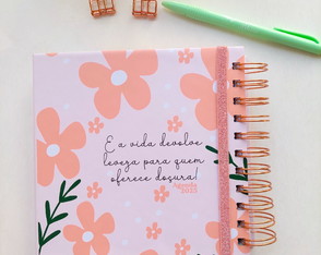Agenda Quadrada com Bloco de Notas