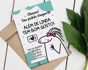Cards Cartão Seu Pedido Chegou Além de Linda Tem Bom Gosto