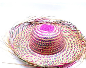 5 Chapéu de Palha Adulto Colorido