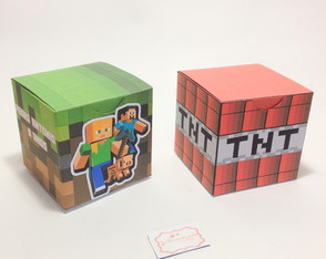 Caixa Cubo Minecraft