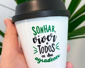 Copo ECO personalizado de café 300ml