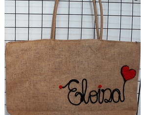 2 Bolsas de Praia Personalizada com Nome ou Palavra