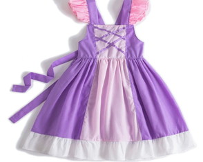 Fantasia Vestido Rapunzel de Algodão
