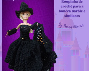 Vestidinho de Crochê para Boneca Barbie