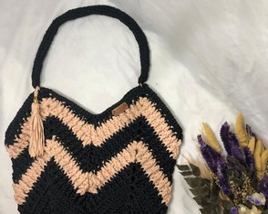 Bolsa Saco Artesanal em Croche