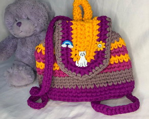 Mochila Infantil de Croche
