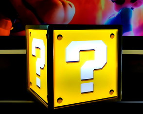 Luminária Abajur Led Bloco de Interrogação Super Mario Bros