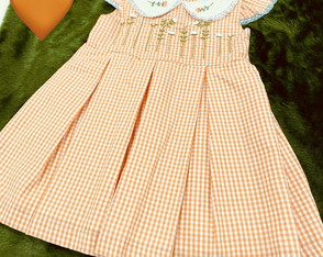 Vestido Infantil= 3 Anos- Bordado a Mão
