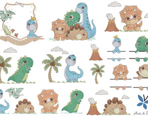 Matrizes de Bordado - Dinossauros 013