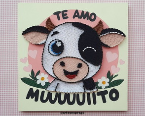 Quadro Vaquinha em String Art