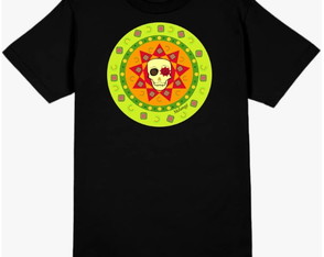 Camiseta Caveira Étnico