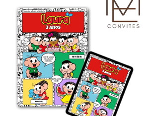 Convite Digital Turma da Monica