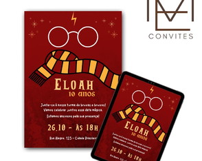 Convite Digital Harry Potter