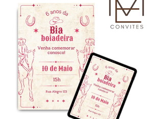 Convite Digital Boiadeira