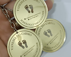Chaveiro de Acrílico Espelhado Personalizado