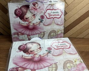 Quebra Cabeça em mdf 20 Peças - Bailarina