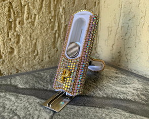 Carimbo Strass Pocket Personalizado Inicial Tamanho Médio