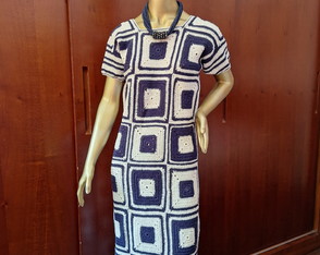 Vestido Midi de Crochê em Square