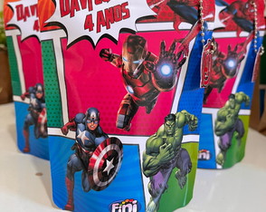 Saquinho Zip Lock com Fini - Vingadores