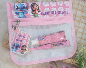 Estojo Higiene Bucal Personalizado Tema Nome Lista Escolar