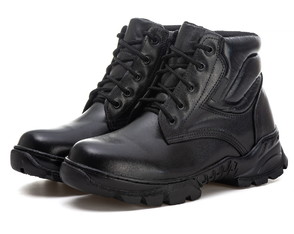 Coturno Militar Masculino Couro Legitimo Tático Confortável