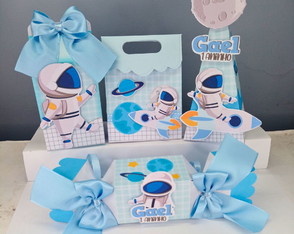 Kit de Lembrancinhas Personalizadas Astronauta (20 Ítens)