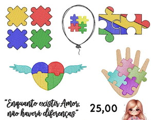 Matriz Bordado Coleção Autismo