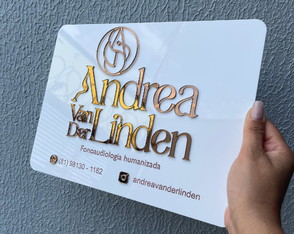 Placa de Identificação com Logo