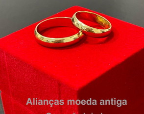 Alianças em Moeda Antiga