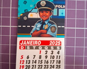 Kit 20 Imã Calendário Personalizado