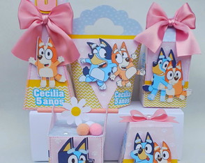 Personalizados 20 Peças Tema Bluey Menina