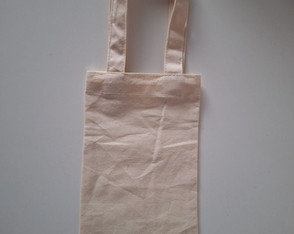 50 Mini Ecobag Algodão Cru 10 x 22 cm