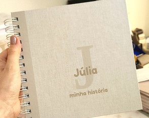 Ábum do Bebê - Personalizado com Nome na Capa