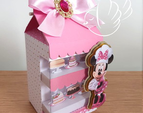 Caixa Milk Vitrine Minnie Rosa