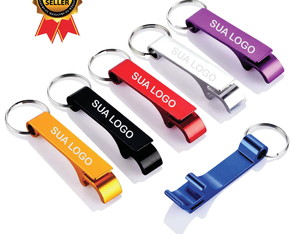 Chaveiro Abridor de Garrafa Personalizado - Premium