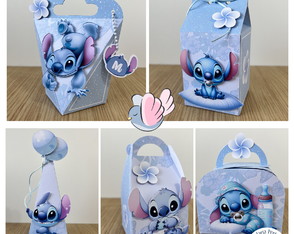Kit Festa Chá de Bebê Stitch - 10 Itens