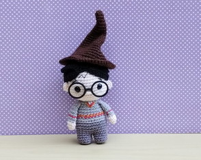 Harry Potter + Chapéu Seletor Amigurumi *pronta Entrega
