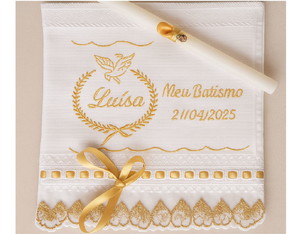 Toalhinha Personalizada para Batismo