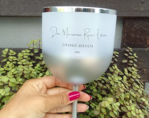 Taça Gin Degrade 450 ml com Borda Personalizada Artes Iguais