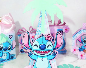 10 Caixinhas Pirâmides Stitch (pegue e Monte)!!
