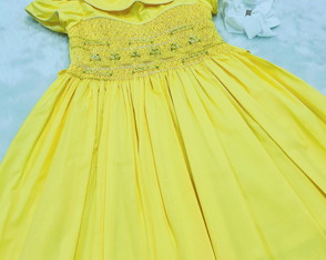Vestido=bordado a Mão- 3 Anos