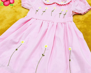 Vestido-bordado a Mão- 3 Anos